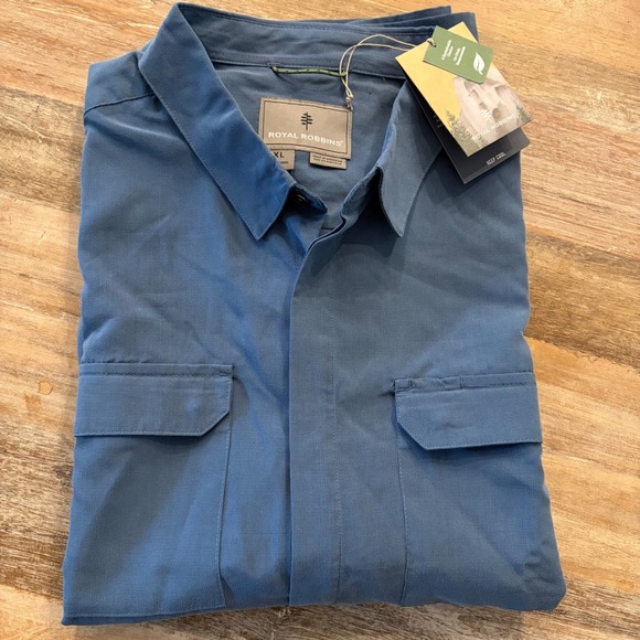 Royal Robbins Other - Royal Robbins Sonoran Desert LS Shirt Mens XL Blue Tencel Blend Y422042 NWT